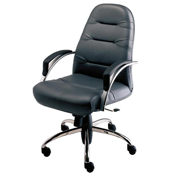 صندلی مدیریتی نیلپر OCM 901E با پایه کروم و پشتی بلند ارگونومیک